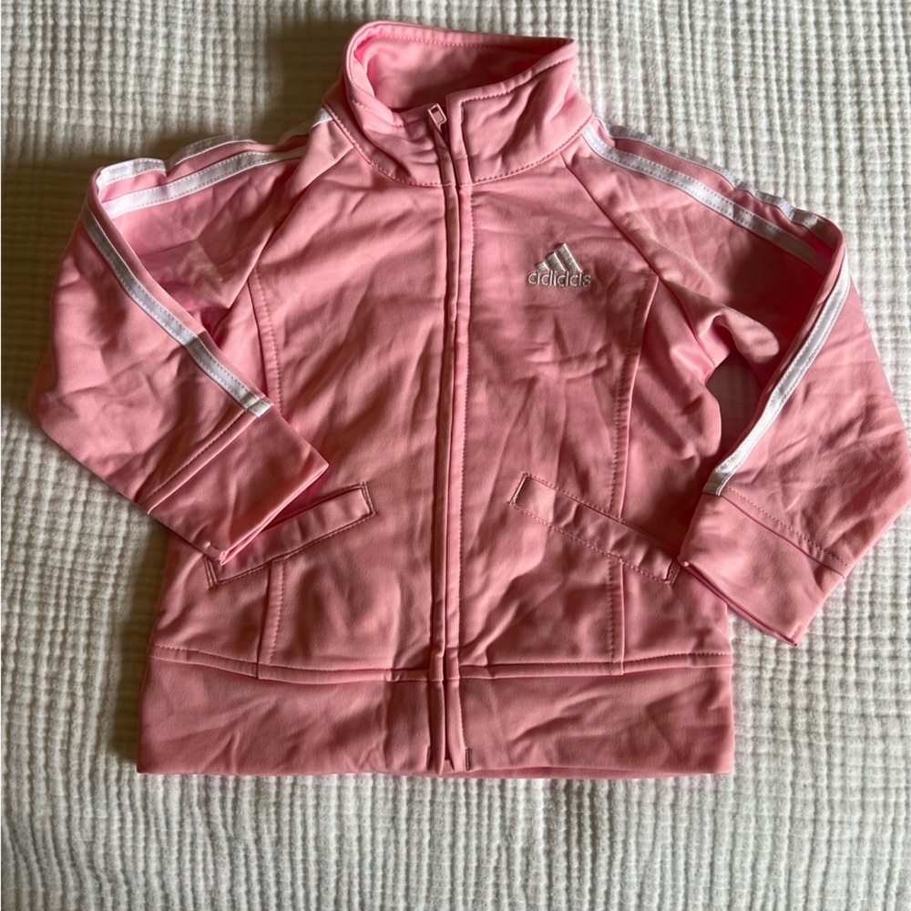 Pink Adidas Track Jacket - 18 months